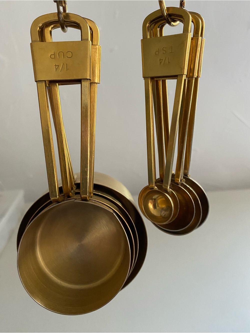 Gold Stainless Measuring Cup and Spoon Set LUXE Collection